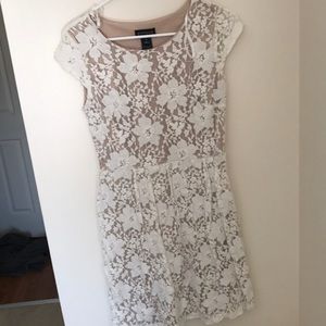 Cream and white dress